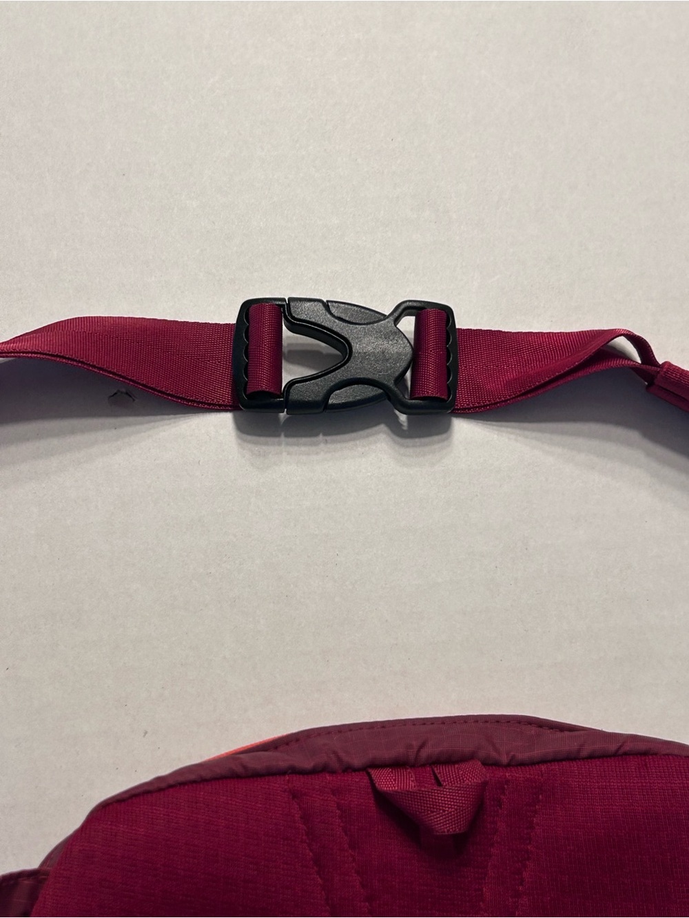 Patagonia Ultralight Black Hole Mini Hip Pack Red Orange Crossbody - Picture 5 of 8